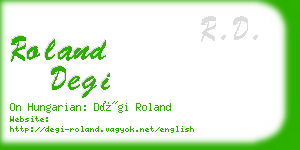 roland degi business card
